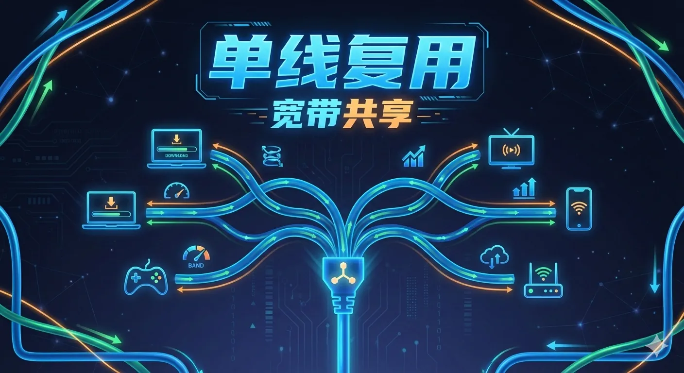 Single Line Multiplexing for Home Broadband